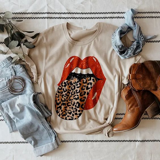 Leopard Rocker Lightweight Tee (Wholesale)