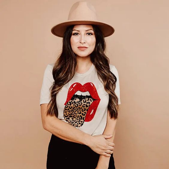 Leopard Rocker Lightweight Tee (Wholesale)