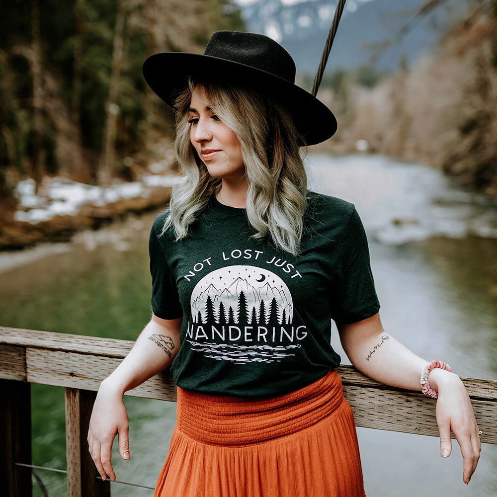 Not Lost Just Wandering Lightweight Tee (Wholesale)