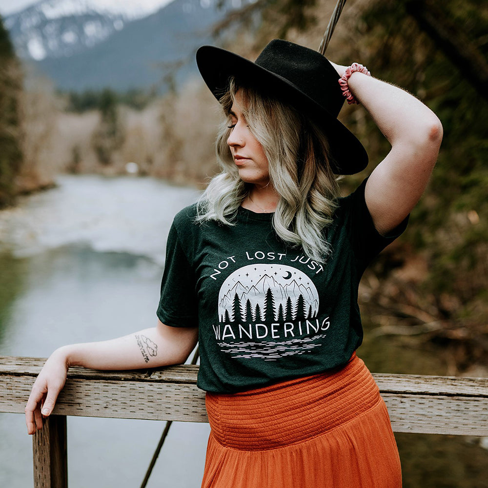 Not Lost Just Wandering Lightweight Tee (Wholesale)