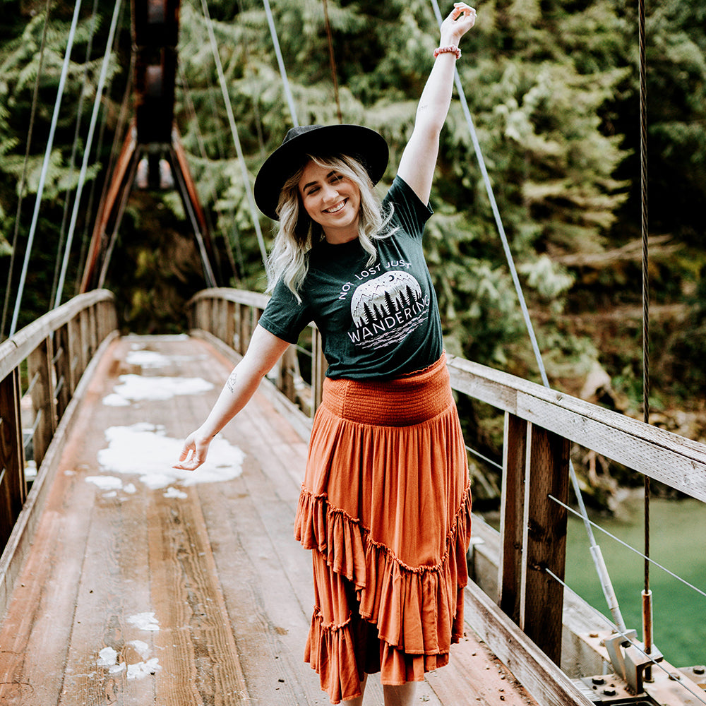 Not Lost Just Wandering Lightweight Tee (Wholesale)