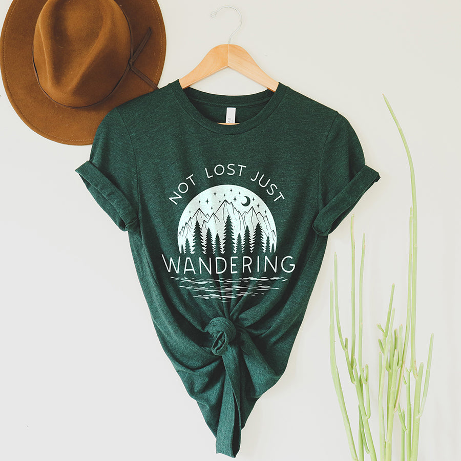 Not Lost Just Wandering Lightweight Tee (Wholesale)