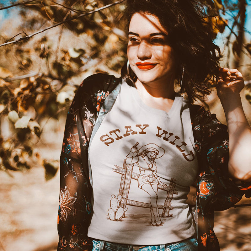 Stay Wild Lightweight Cowgirl Tee (Wholesale)