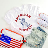 American Woman Lightweight Tee - Final Sale - Alley & Rae Apparel