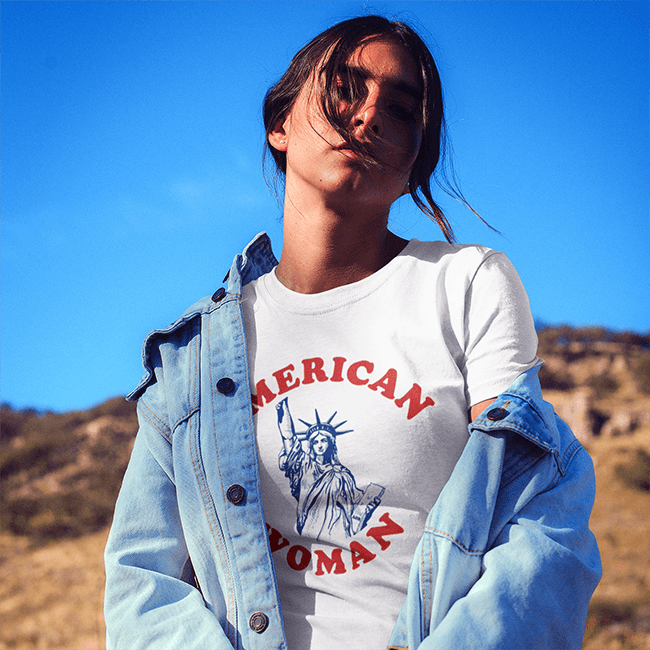 American Woman Lightweight Tee - Final Sale - Alley & Rae Apparel
