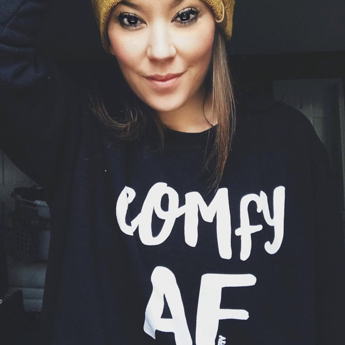 Comfy AF Unisex Sweatshirt - Alley & Rae Apparel