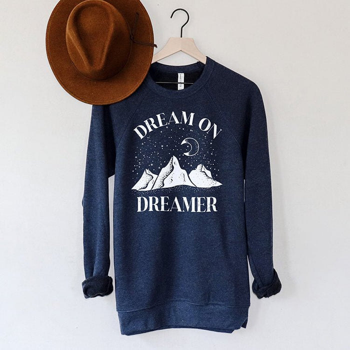 Dream On Dreamer Raglan Sweatshirt - Alley & Rae Apparel