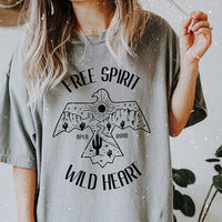 Free Spirit Wild Heart Heavyweight Tee - Alley & Rae Apparel