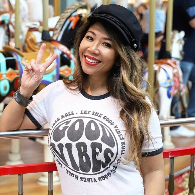 Good Vibes Ringer Tee - Alley & Rae Apparel