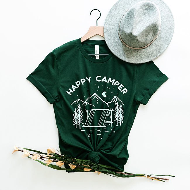 Happy Camper Lightweight Tee - Alley & Rae Apparel