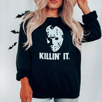 Killin' It Halloween Crewneck Sweatshirt - Alley & Rae Apparel