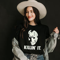 Killin' It Lightweight Halloween Tee - Alley & Rae Apparel
