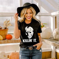 Killin' It Lightweight Halloween Tee - Alley & Rae Apparel