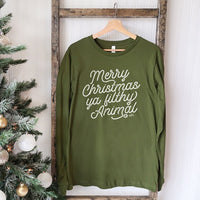 Merry Christmas Ya Filthy Animal Lightweight Long Sleeve - Alley & Rae Apparel
