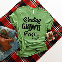 Resting Grinch Face Tee - Alley & Rae Apparel