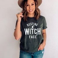 Resting Witch Face Lightweight Tee - Alley & Rae Apparel