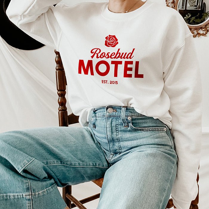 Rosebud Motel Crewneck Sweatshirt - Alley & Rae Apparel