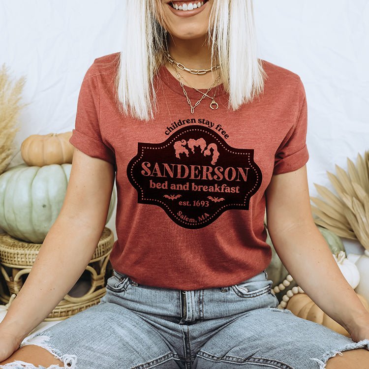 Sanderson Bed And Breakfast Lightweight Tee - Alley & Rae Apparel