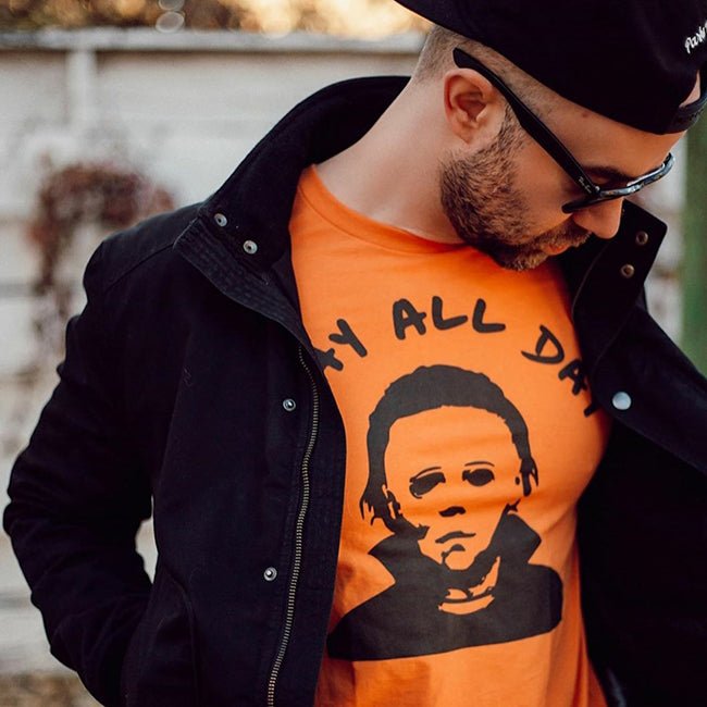 Slay All Day Lightweight Halloween Tee - Alley & Rae Apparel